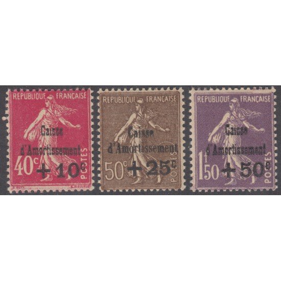France Francia Nº 266/68 1930 Semeuse MNH France Francia Nº 266/68 1930 Semeuse MNH