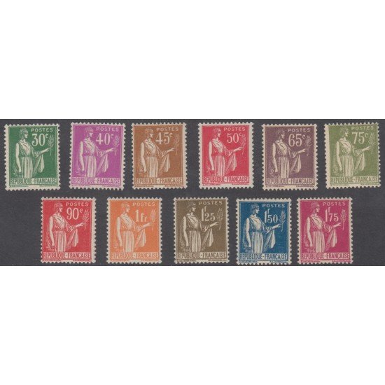 France Francia Nº 280/89 1932 - 1933 Paix Peace Paz MNH France Francia Nº 280/89 1932 - 1933 Paix Peace Paz MNH