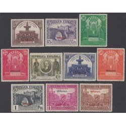 España Spain 620/29 1931 Panamericana Oficial MH España Spain 620/29 1931 Panamericana Oficial MH