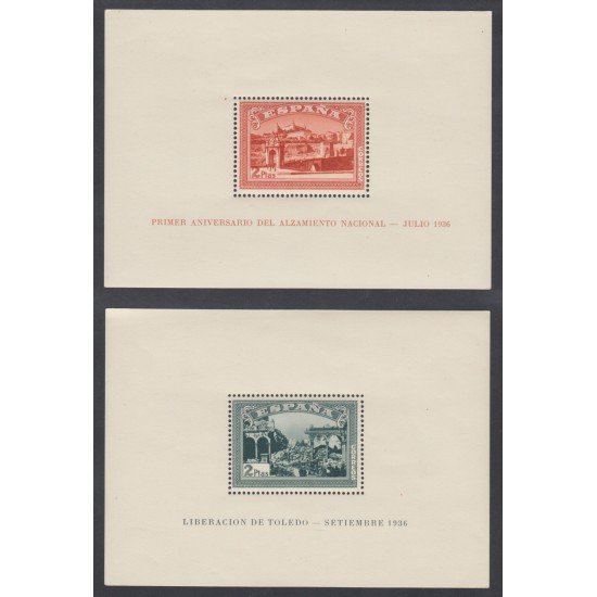 España Spain 836/37 1937 Alzamiento Nacional MNH España Spain 836/37 1937 Alzamiento Nacional MNH