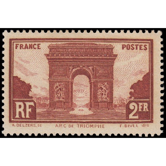 France Francia 258 1929-1931 Arc Triomphe MNH France Francia 258 1929-1931 Arc Triomphe MNH