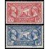 France Francia  244/45 1927 Visita de la Legión Americana MNH