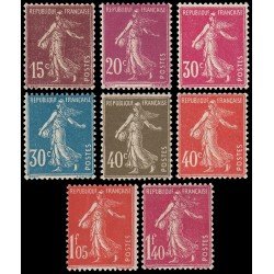 France Francia 189/96 1924-26 Semeuse MNH France Francia 189/96 1924-26 Semeuse MNH