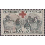 France Francia Nº 156 1918 Croix Rouge MH