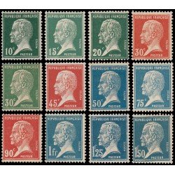 France Francia 170/81 1923-26 Pasteur MNH France Francia 170/81 1923-26 Pasteur MNH