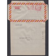 España Aerograma 145 1981 Bicolor Doble franqueo mecánico previamente impreso