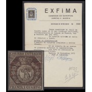 España Spain 22 1853 Correo interior de Madrid Escudo de Madrid Oso y Madroño MH