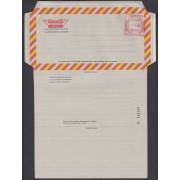 España Aerograma 128 1977/79 Bicolor Franqueo mecánico previamente impreso