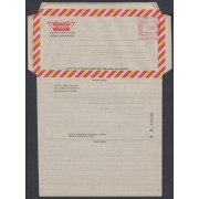 España Aerograma 140 1981 Bicolor Franqueo mecánico previamente impreso