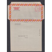 España Aerograma 142 1981 Bicolor Franqueo mecánico previamente impreso