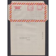 España Aerograma 147 1981 Bicolor Doble franqueo mecánico previamente impreso
