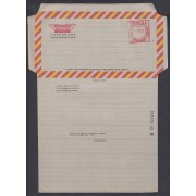 España Aerograma 157 1984/86  Bicolor Franqueo mecánico previamente impreso