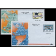 España Aerogramas 203/04 1982 Cuatro Vientos Jesús del Gran Poder  Avión Plane