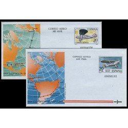 España Aerogramas 203/04 1982 Cuatro Vientos Jesús del Gran Poder Avión Plane España Aerogramas 203/04 1982 Cuatro Vientos Jesús del Gran Poder Avión Plane