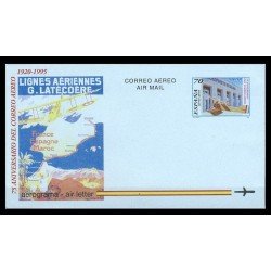 España Aerograma 220 1995 75 º Aniv. correo aéreo Lignes aériennes G Latécoère España Aerograma 220 1995 75 º Aniv. correo aéreo Lignes aériennes G Latécoère