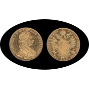 Austria 4 ducados 1915 Joseph I Au oro gold