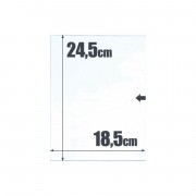 500 bolsas de cristal  24,5 x 18,5  Safi 010531