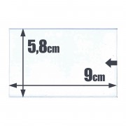 500 bolsas de cristal  5,8 x 9  Targeta teléfono Safi 010541 