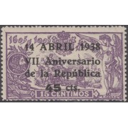 España Spain 755 1938 VII Aniv. República Anniversary Republic MNH España Spain 755 1938 VII Aniv. República Anniversary Republic MNH