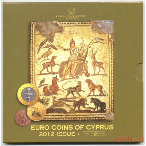 Monedas Euros Chipre Cartera  2012