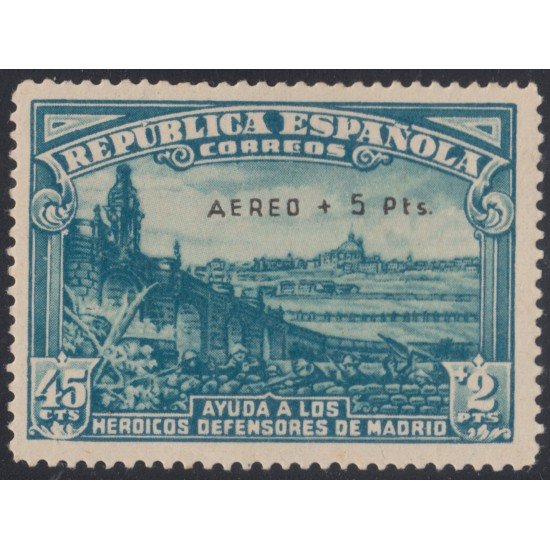 España Spain 759 1938 Defensa de Madrid Falso MH España Spain 759 1938 Defensa de Madrid Falso MH