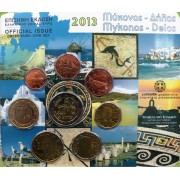 Monedas Euros Grecia Cartera 2013