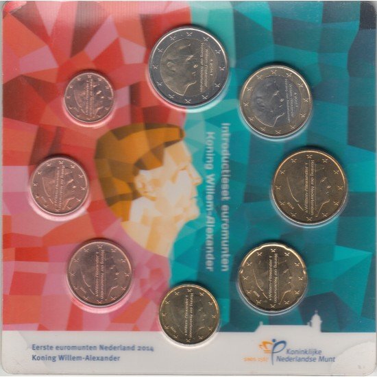 Monedas Euros Holanda Cartera 2014 Monedas Euros Holanda Cartera 2014