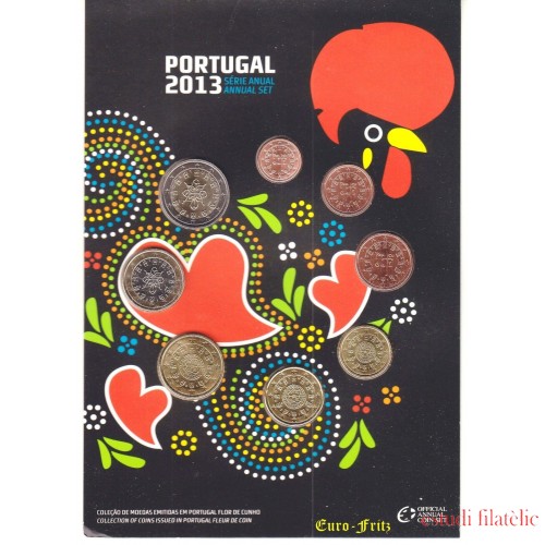 Monedas Euros Portugal Cartera 2013