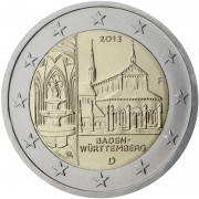 Alemania 2013 2 € euros conmemorativos 2ª Emisión Baden-Württemberg ( 5 monedas )