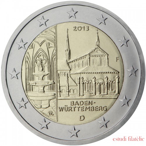 Alemania 2013 2 € euros conmemorativos 2ª Emisión Baden-Württemberg ( 5 monedas )