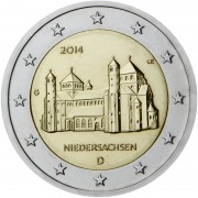 Alemania 2014 2 € euros conmemorativos Baja Sajonia  ( 5 monedas )