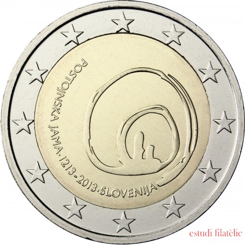 Eslovenia 2013 2 € euros conmemorativos  Cueva de Postojna