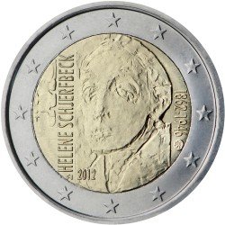 Finlandia 2012 2 € euros conmemorativos 150 Av Helene Schjerfbeck Finlandia 2012 2 € euros conmemorativos 150 Av Helene Schjerfbeck