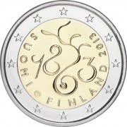 Finlandia 2013 2 € euros conmemorativos 150º Av.  Parlamento de 1863