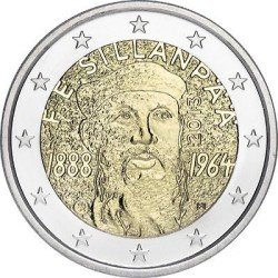 Finlandia 2013 2 € euros conmemorativos 125 Av del escritor F. E. Sillampää Finlandia 2013 2 € euros conmemorativos 125 Av del escritor F. E. Sillampää