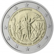 Grecia 2013 2 € euros conmemorativos Cent. Unión de Creta a Grecia