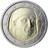 Italia 2013 2 € euros conmemorativos 2º Cent Giovanni Boccaccio