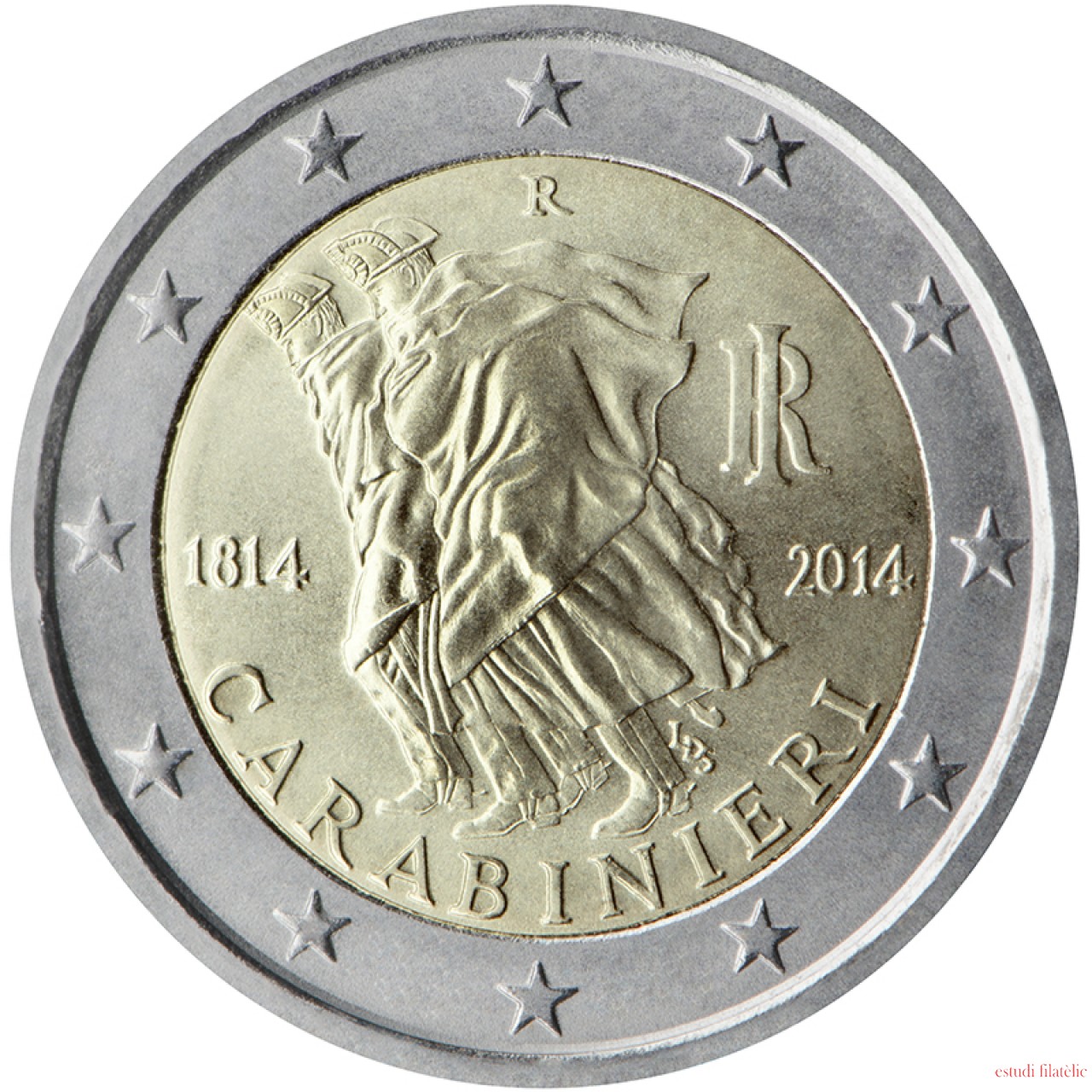 Italia 2 euros conmemorativos especial 2014