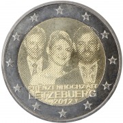 Luxemburgo 2012 2 € euros conmemorativos Boda príncipe Guillermo 
