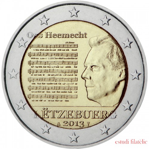 Luxemburgo 2013 2 € euros conmemorativos Himno nacional 