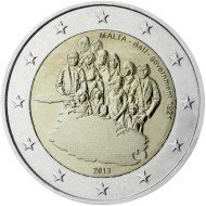 Malta 2013 2 € euros conmemorativos X Constitución del autogobierno de 1921
