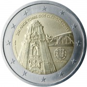 Portugal 2013 2 € euros conmemorativos 250º Av Torre dos Clérigos