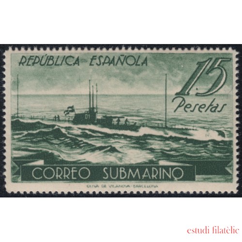 España Spain 780 ( 775/80 ) 1938 Submarino Submarine MNH