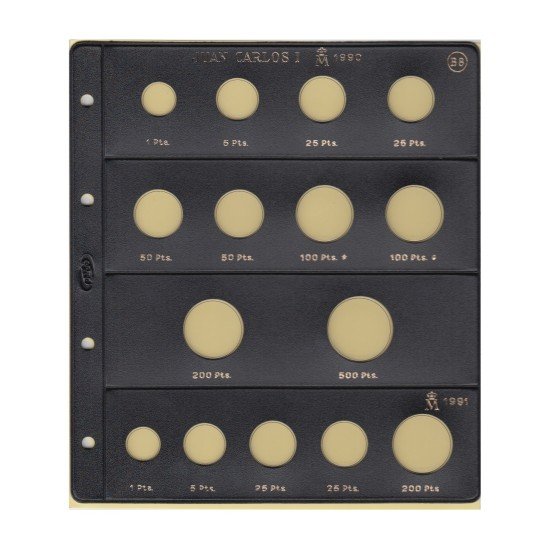 Pardo 70800 Funda Monedas 1990 - 1991 Pardo 70800 Funda Monedas 1990 - 1991