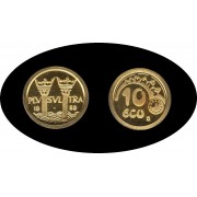 España Spain 10 Ecus 1989  Oro gold  Au España Spain 10 Ecus 1989  Oro gold  Au