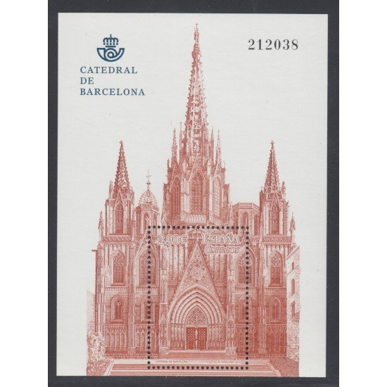 España Spain 4747 2012 HB Catedrales - Catedral de Barcelona MNH España Spain 4747 2012 HB Catedrales - Catedral de Barcelona MNH