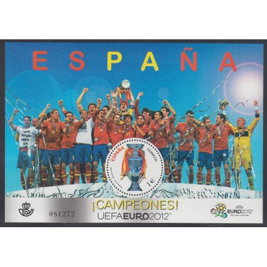 España Spain 4757 2012 Eurocopa Campeones HB MNH España Spain 4757 2012 Eurocopa Campeones HB MNH
