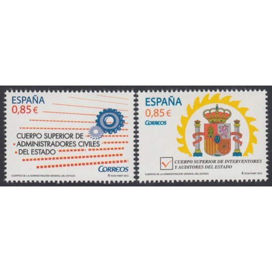 España Spain 4759/60 2012 Cuerpos de la Admón. General del Estado MNH España Spain 4759/60 2012 Cuerpos de la Admón. General del Estado MNH