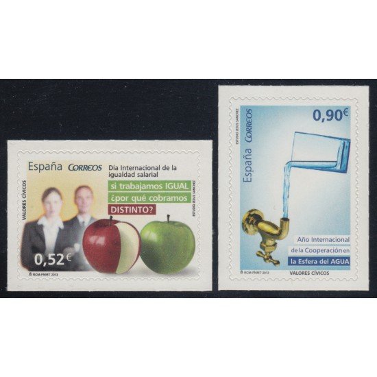 España Spain 4776/77 2013 Valores Cívicos MNH España Spain 4776/77 2013 Valores Cívicos MNH
