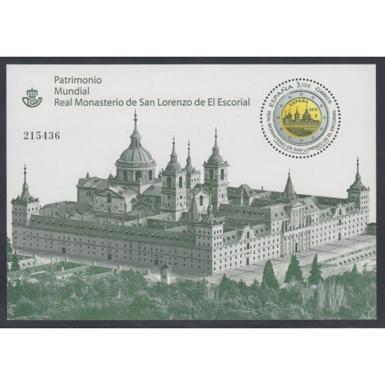 España Spain 4789 2013 Patrimonio Mundial Real Monasterio del Escorial HB MNH